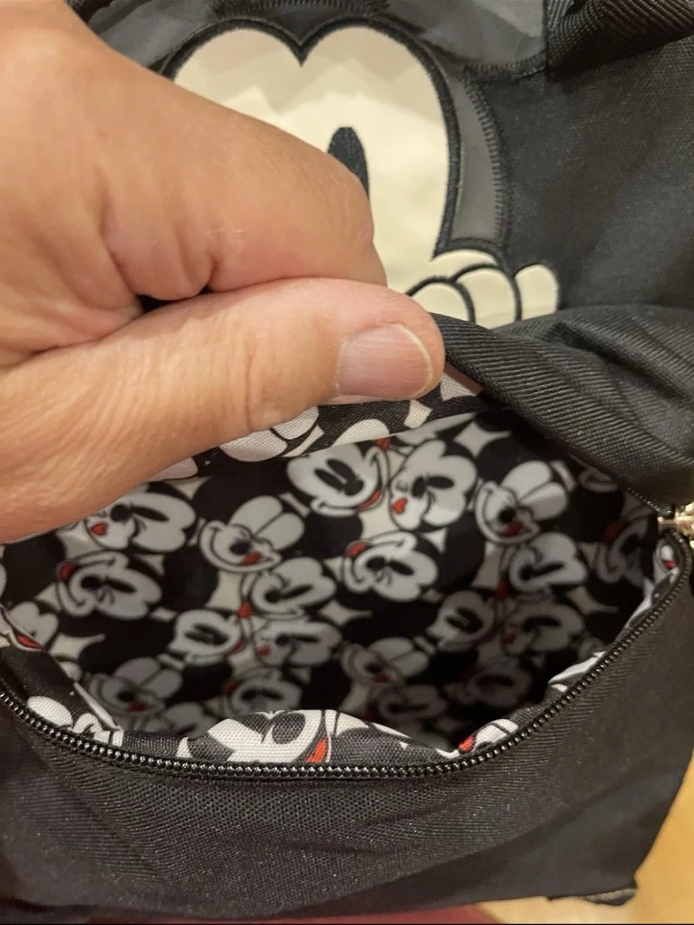 Igloo Black Disney Mickey Peeking Backpack